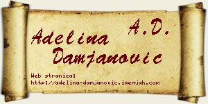 Adelina Damjanović vizit kartica